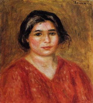 Pierre Auguste Renoir : Gabrielle in a Red Blouse II